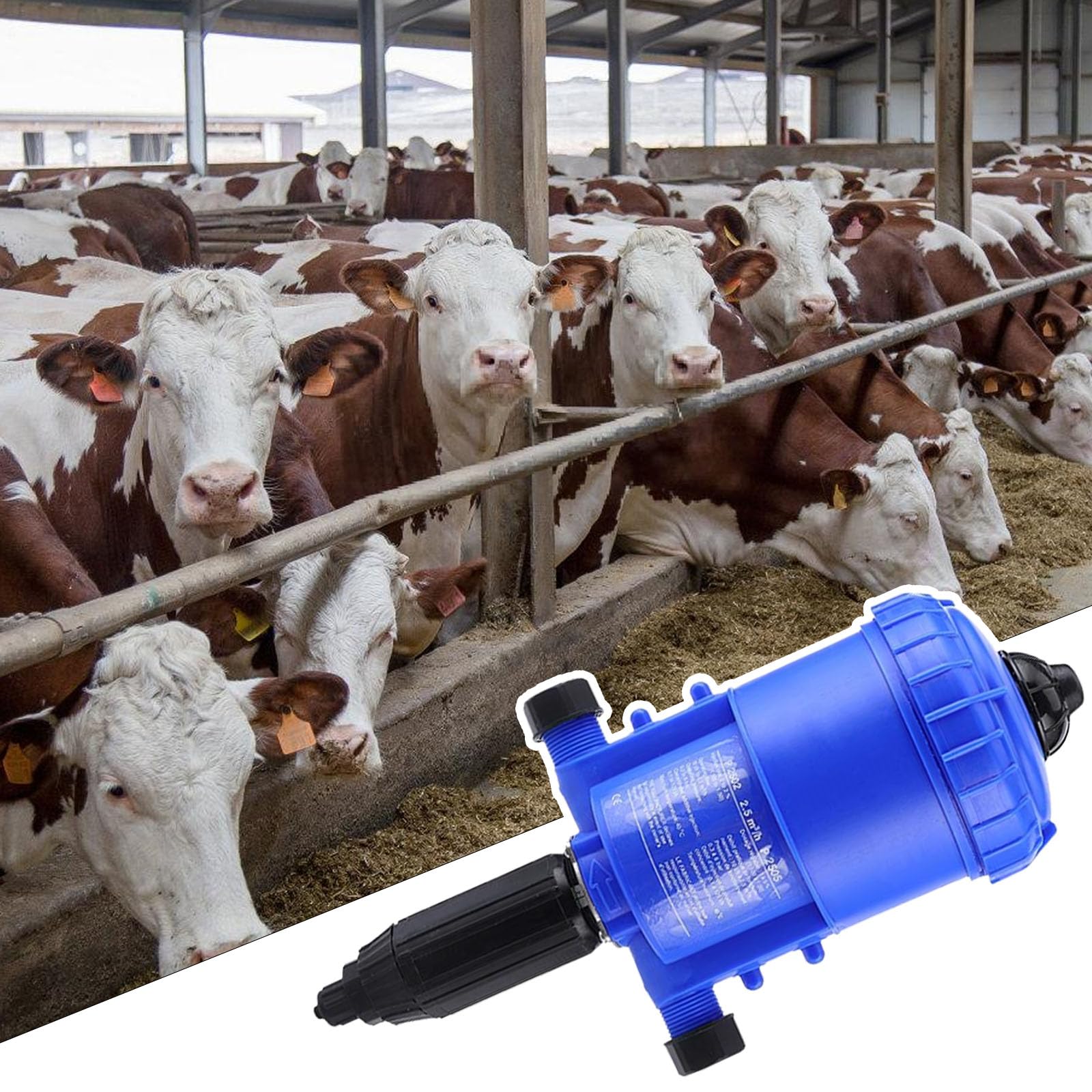 Dispositivo de tiro proporcional permanente para la higiene industrial y el mantenimiento de riego de cultivos Plan gratuito, ventilador de gestión alimentado por presión de agua ABS y acero