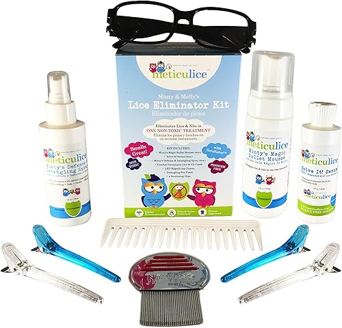 Miniatura 5 de Meticulice - Kit completo de tratamiento y eliminación de piojos para piojos, garantizado para curar piojos, solución totalmente natural para piojos