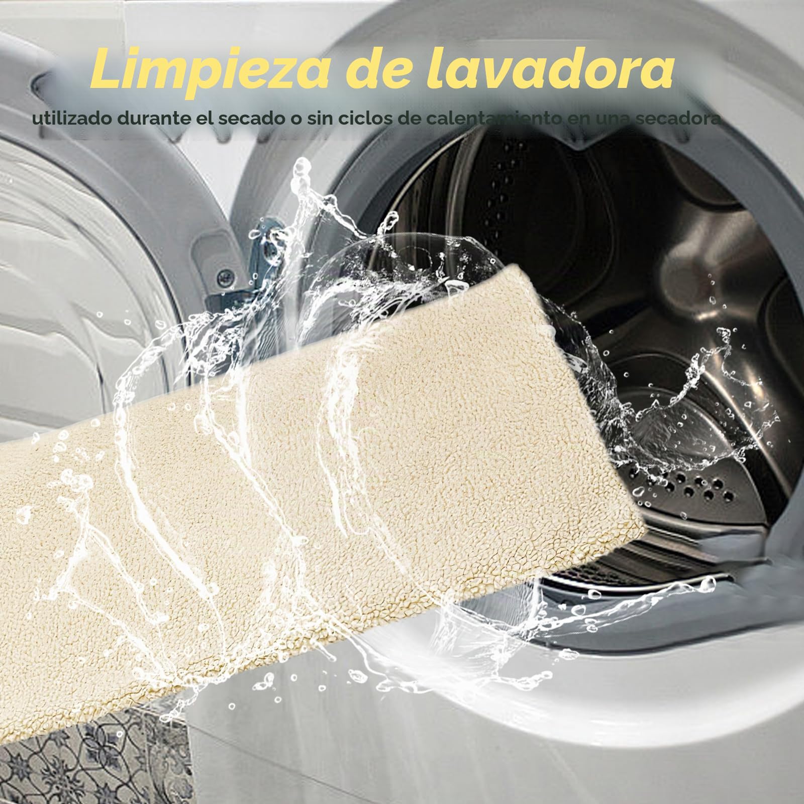 SPORWAY Manta térmica autocalentable para gatos y perros, 60 x 45 cm, manta térmica lavable (blanco)