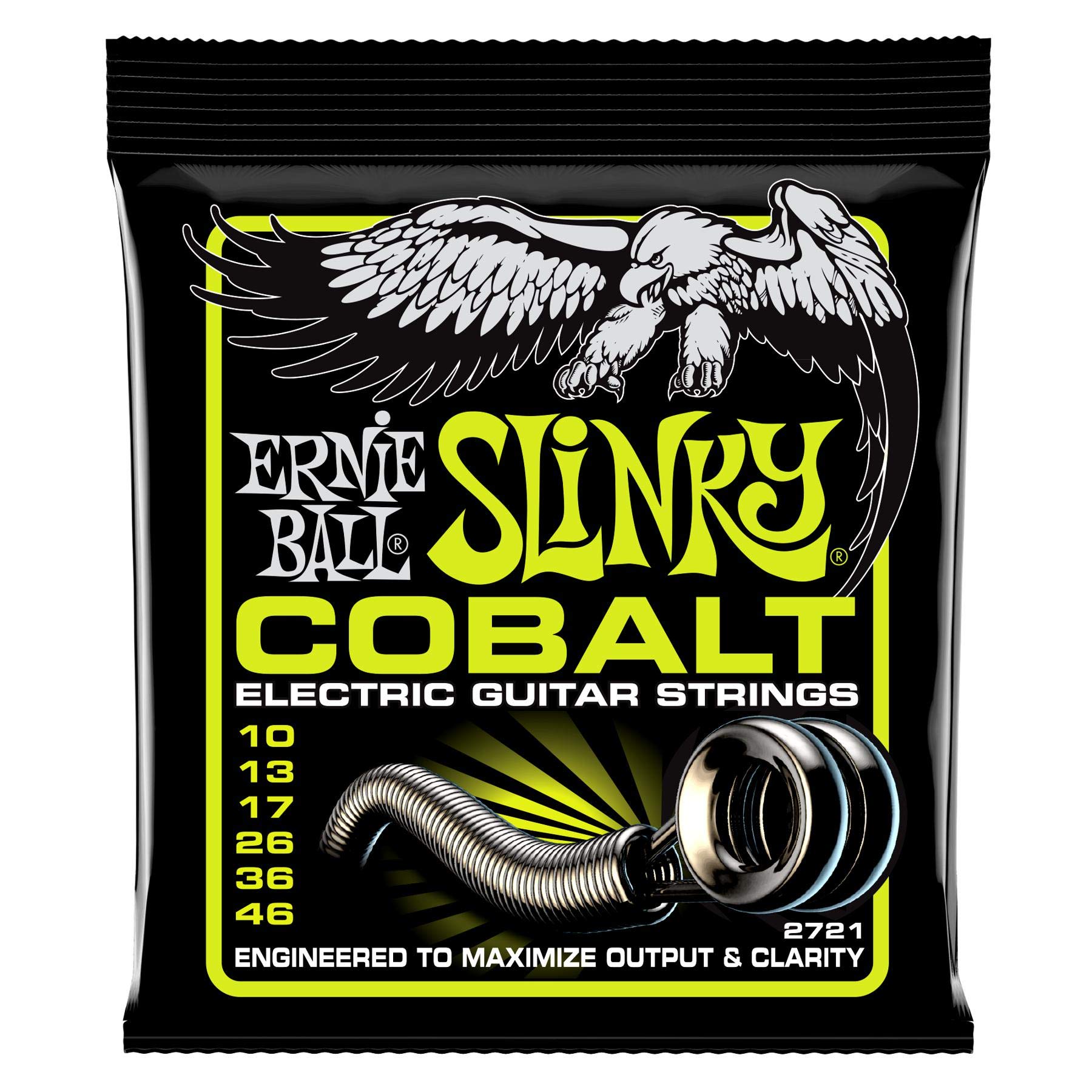 Ernie Ball Regular Slinky Cobalt Electric Guitar Strings - 10-46 Gauge