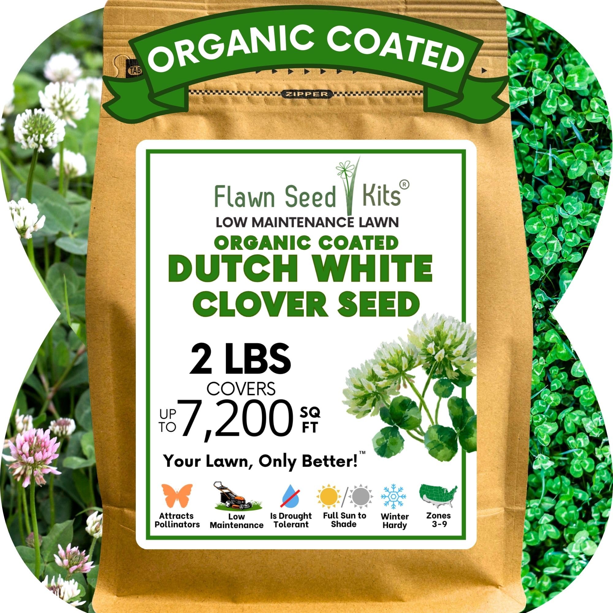 Flawn Seed White Dutch Clover Seeds