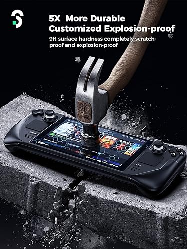 Miniatura 5 de 3 Pack Screen Protector Compatible with Steam Deck, Ultra HD Glass Protector Anti-blue light 9H Hardness Easy to Install with Guiding Frame Scratch