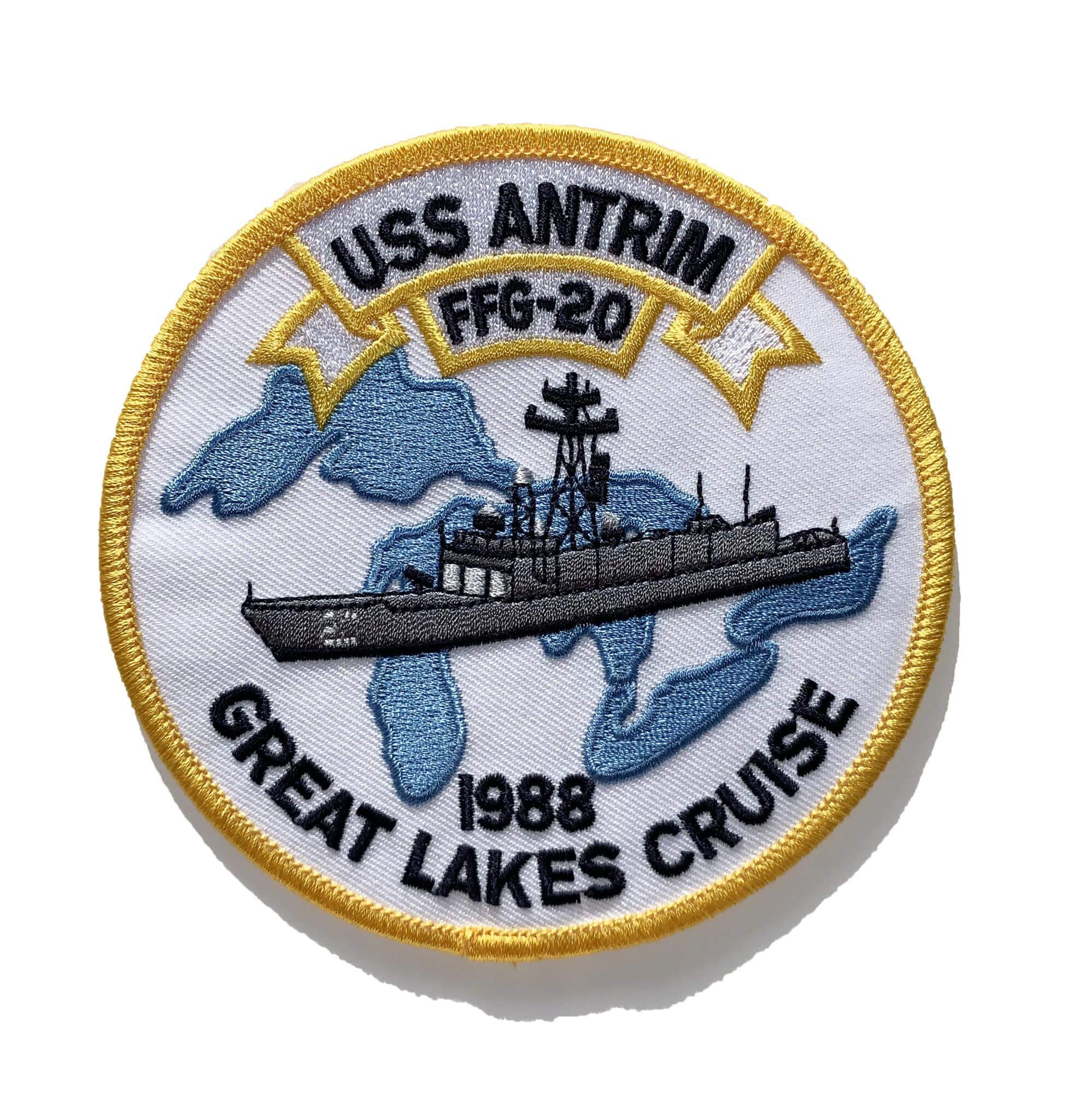 Squadron Nostalgia LLC USS Antrim 1988 FFG-20 Patch – Sew On