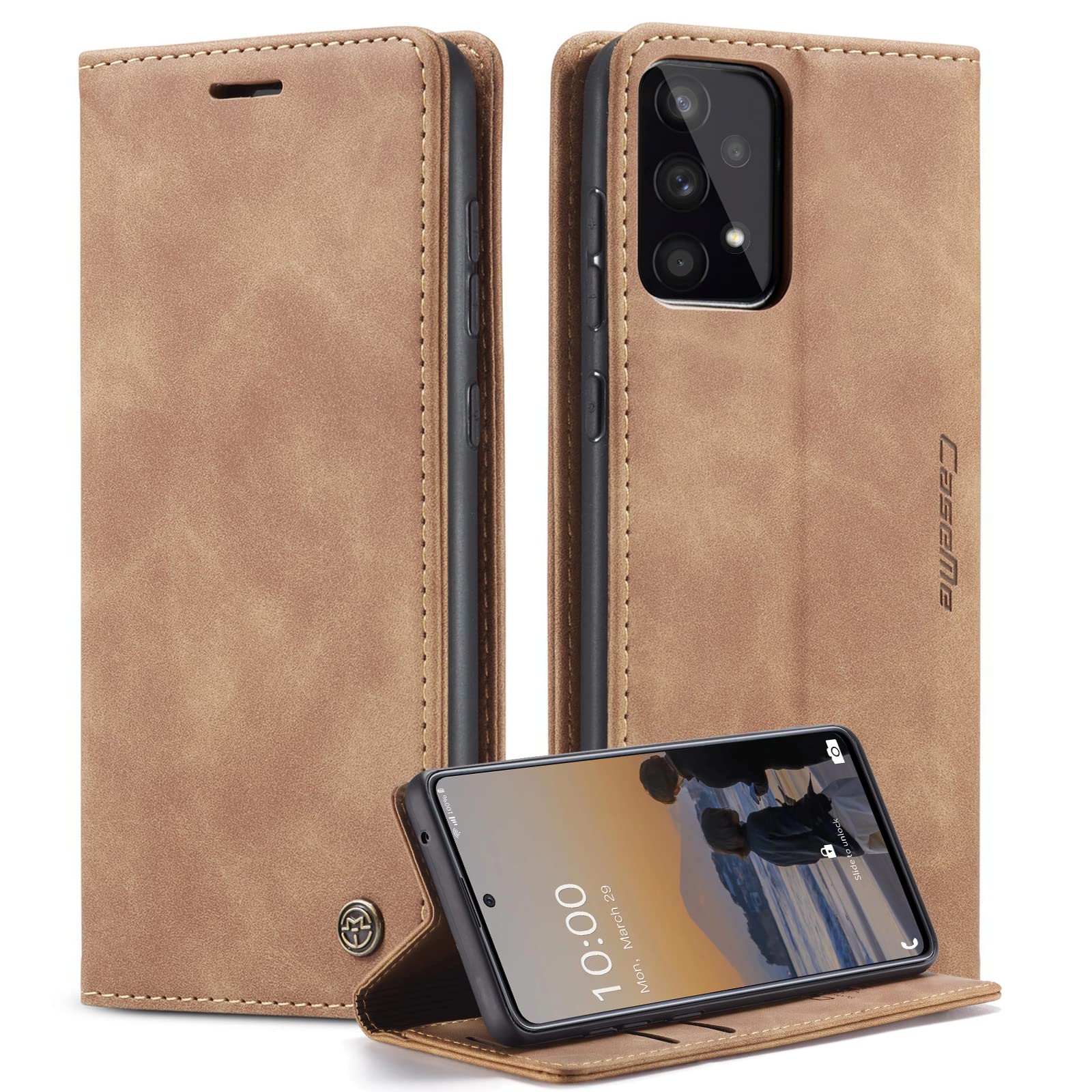 GerlWorld Leder Klapphülle für Samsung