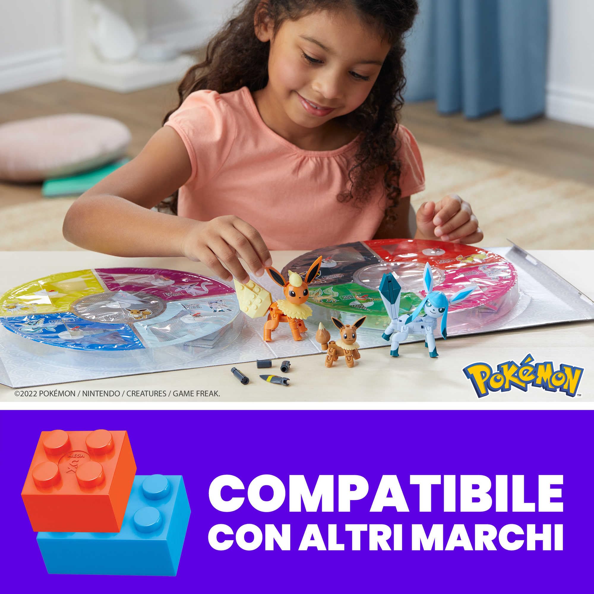 MEGA Pokémon Eevee Evoluzioni Leggendarie Da Costruzione, Giocattolo Per Bambini 8+ Anni, Gfv85, Multicolore