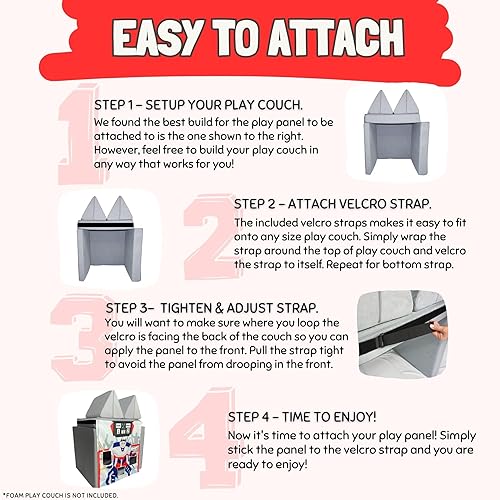 Miniatura 18 de Couch Swag Panel de juego para sofá de espuma para niños, sofá infantil (heladería)