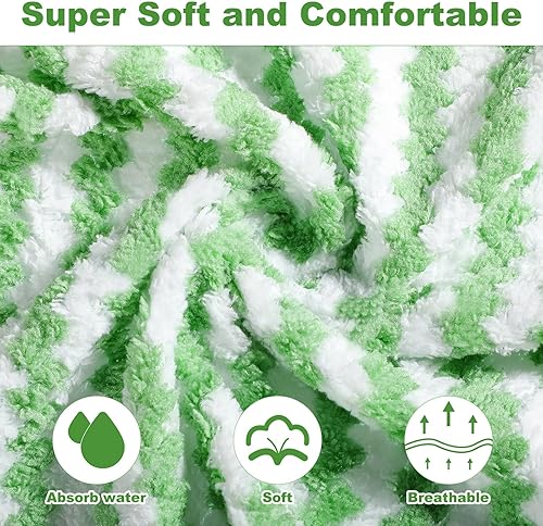 Miniatura 4 de 65 paños de limpieza de microfibra a granel, paños de cocina absorbentes para lavar platos, paños de cocina de 10 x 10 pulgadas, trapos suaves para