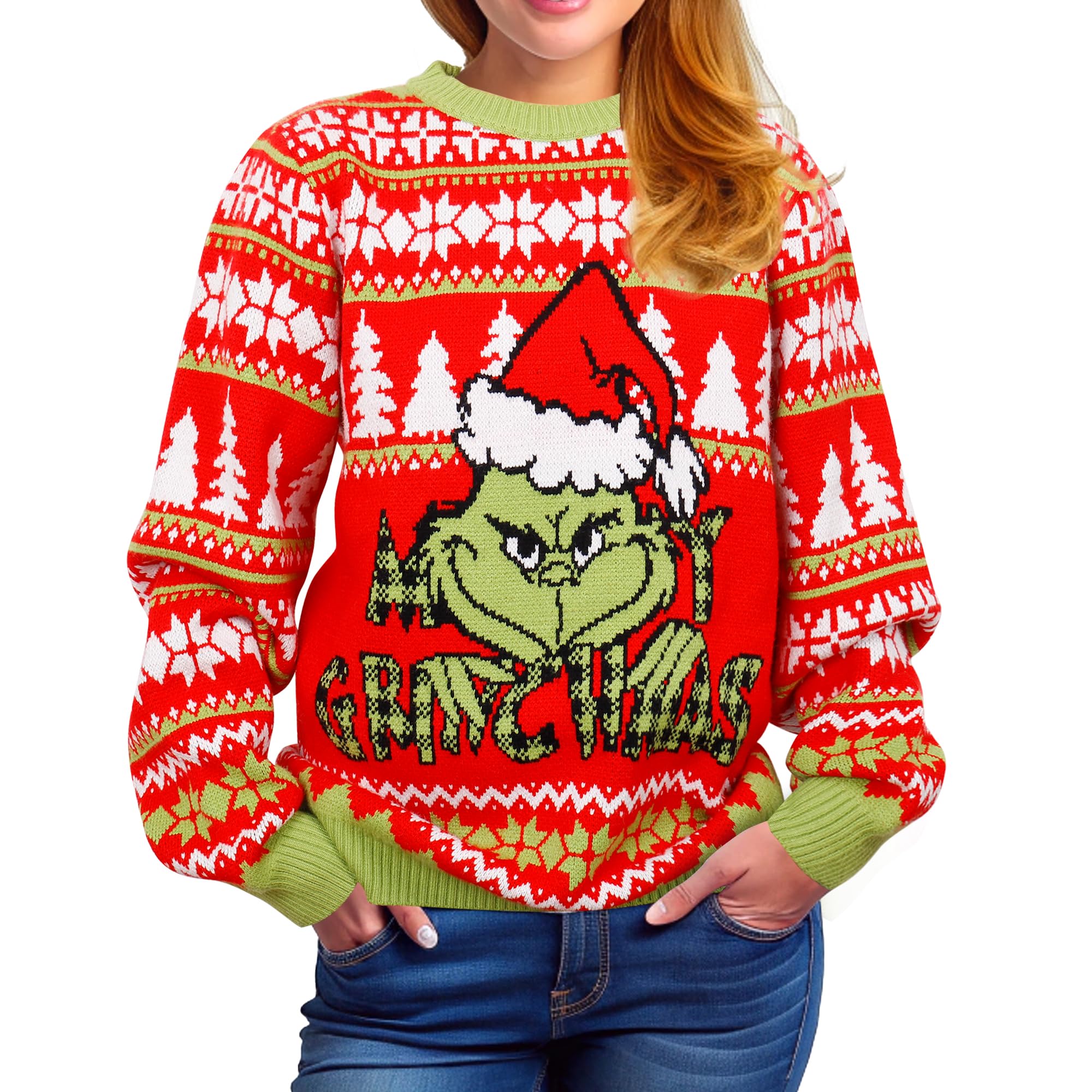 Global ParkChristmas Ugly Sweaters for Women Men 2024, Funny Christmas Sweater Pullover Crewneck