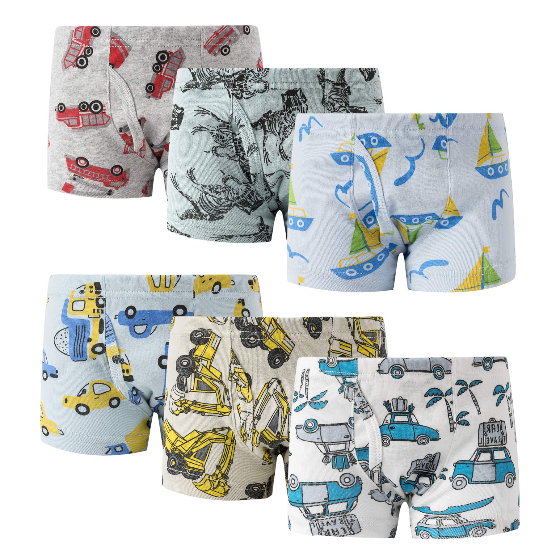 Family Feeling Little Boys' Cotton Boxer Brief Soft Underwear
