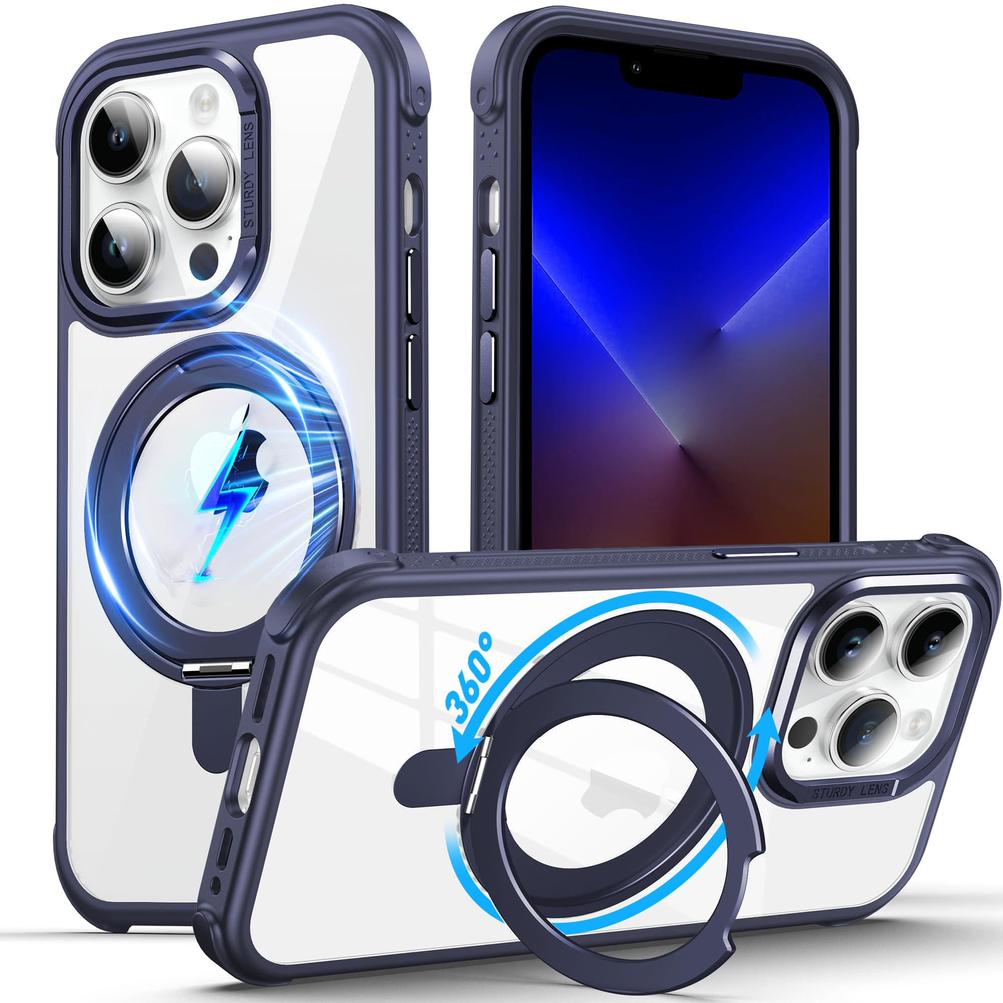 DASFOND Hülle für iPhone 14/13, [Kompatibel mit MagSafe] Sto