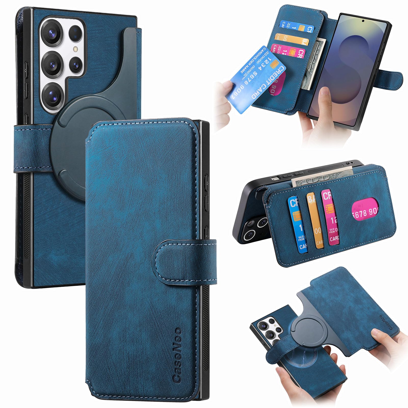 GerlWorld Leder Klapphülle für Samsung