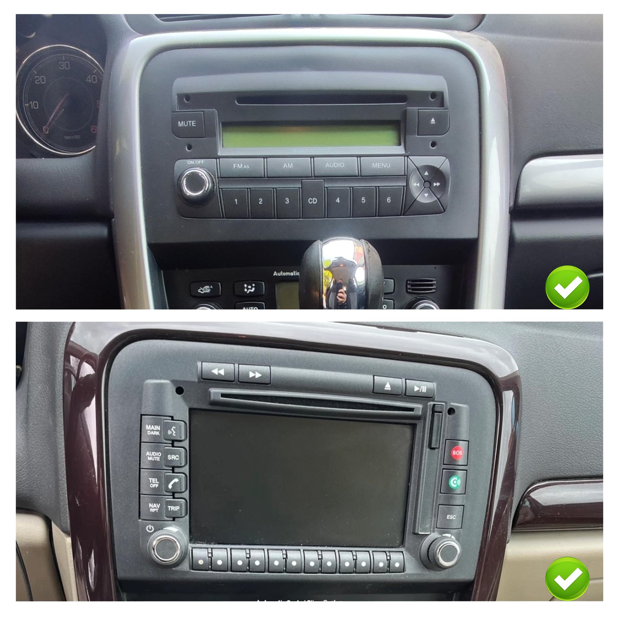 Kit radio touch screen da 6,2 pollici per Fiat Croma Stereo Autoradio Aggiungi CarPlay Android Navigazione automatica DVD Telecamere di backup Android 13 App Netflix Spotify Disney+ Hulu Twitch