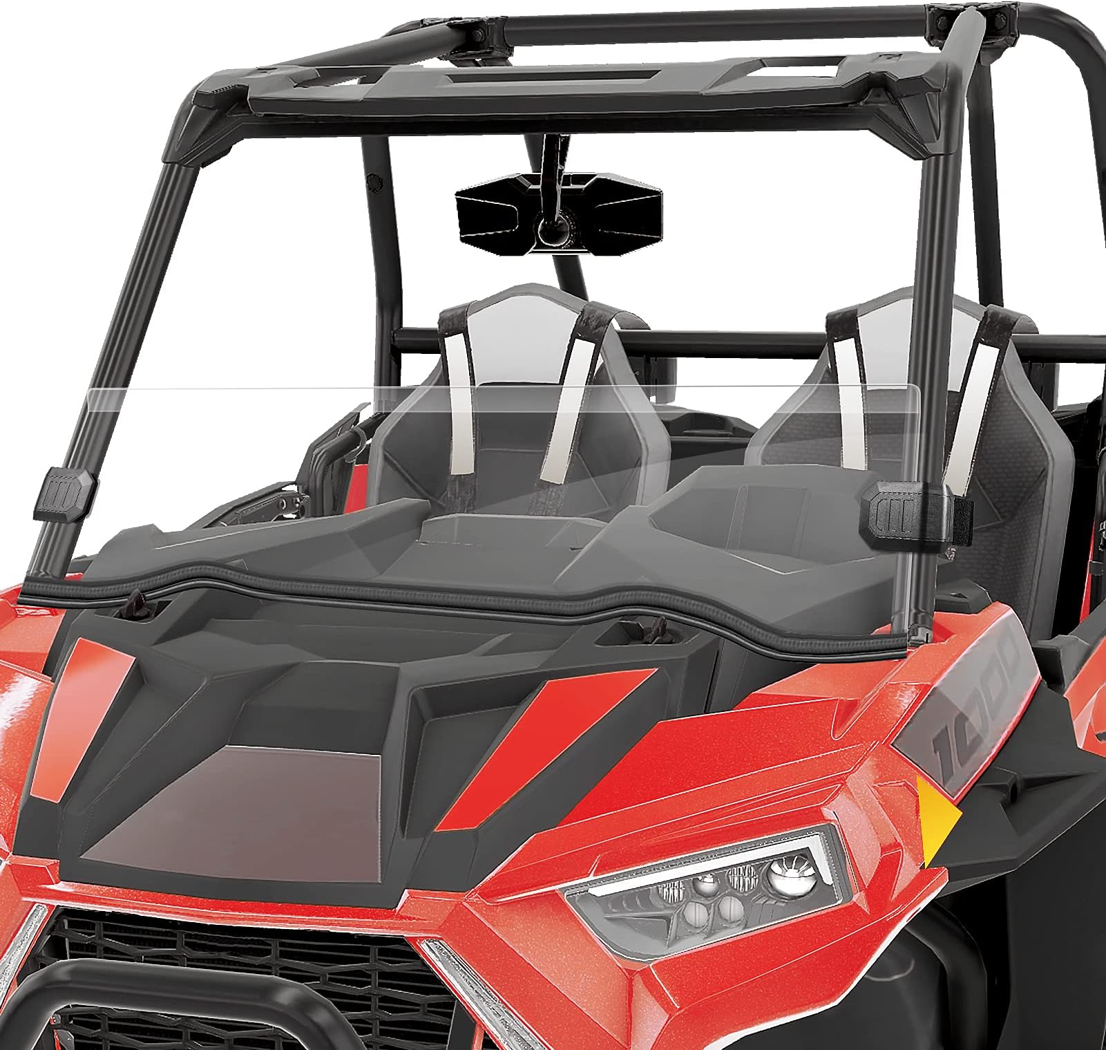 AURELIO TECH Clear UTV Half Windshield for 2020 RZR 900, 2020 RZR S 1000, 14-18 Polaris RZR XP 1000, 14-18 XP4 1000, 15-18 RZR 900, 15-18 RZR S900, 15-18 RZR XC900, 14-18 RZR 1000, 16-18 XP Turbo