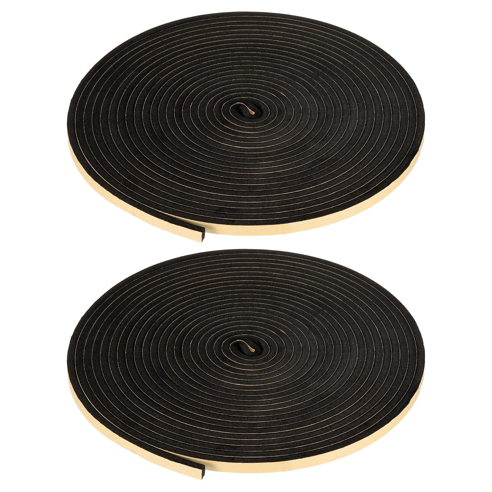 PATIKIL Foam Insulation Tape for Door 10mm W x 6mm T x 10m L Black 2Pcs — image 1