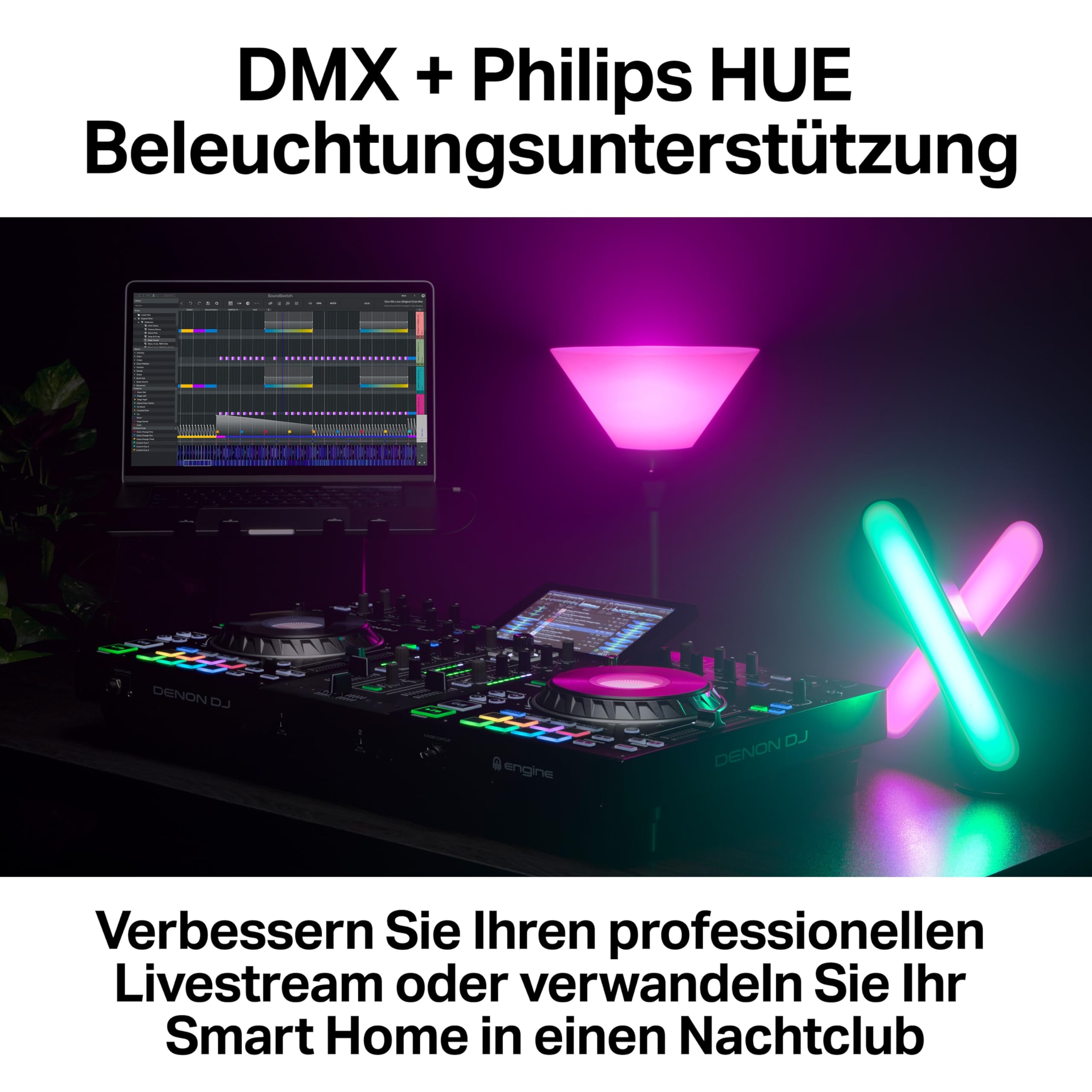 SoundSwitch Micro DMX Interface - Ultrakompaktes USB auf DMX Interface Inklusive Kostenloser Nutzung der SoundSwitch Software für 3 Monate