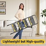 Urackify 4 Step Ladder, Heavy-Duty 330lb Capacity, Wide Anti-Slip Steps & Secure Handrail Compact, Folding Step Stool Portable Design for Home, Kitchen, Office, Pantry, Closet Use, Black
