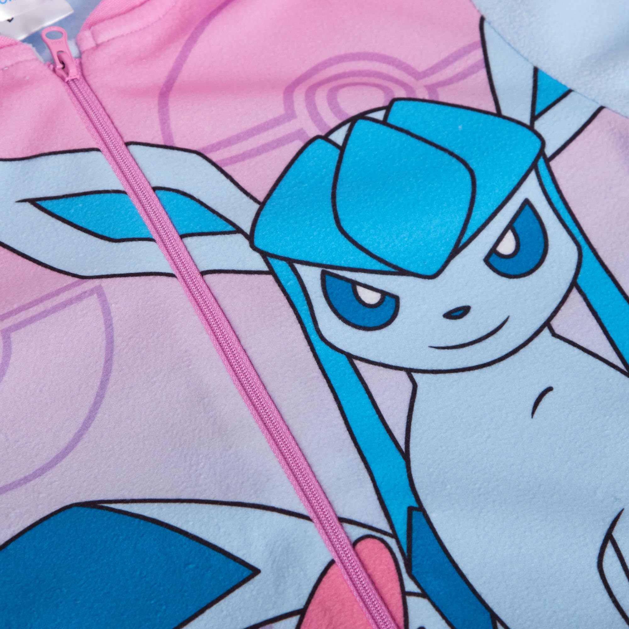 Grenouillère Pokémon en polaire confortable pour fille avec fermeture éclair