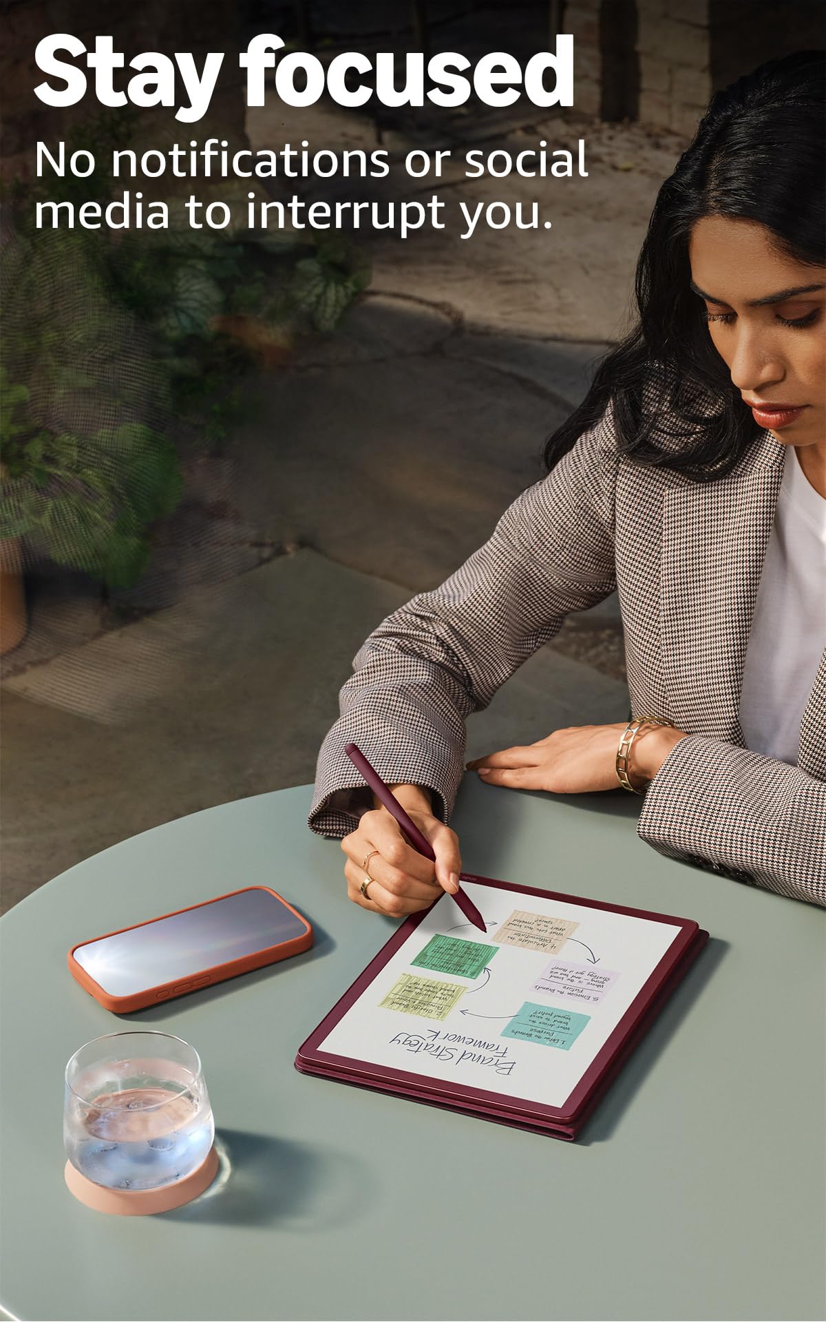 Amazon Kindle Scribe Colorsoft 64GB (newest model) — 11” paper-like color display with front light — Thin, light, powerful — Write in notebooks, documents, and books. Includes Premium Pen - Fig