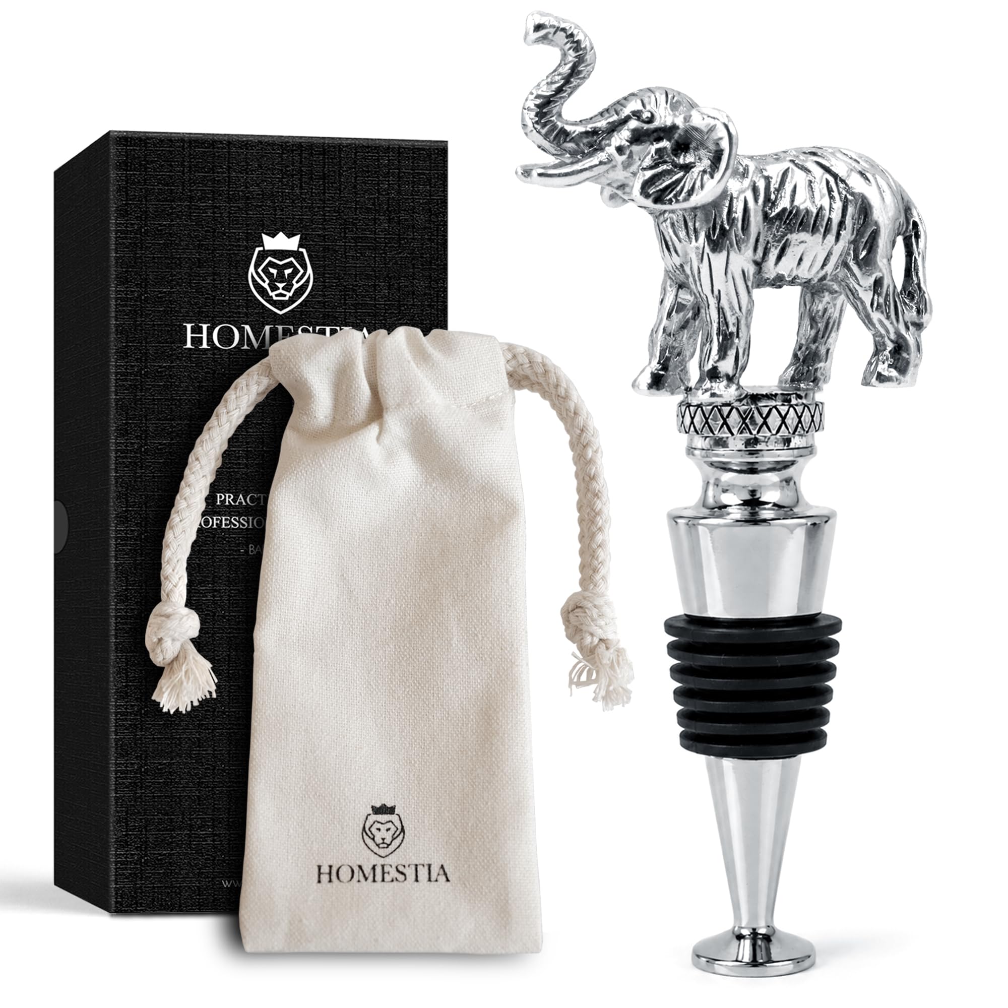Elephant Wine Stopper, Bottle Stopper Wine Saver, Reusable Wine Corks
