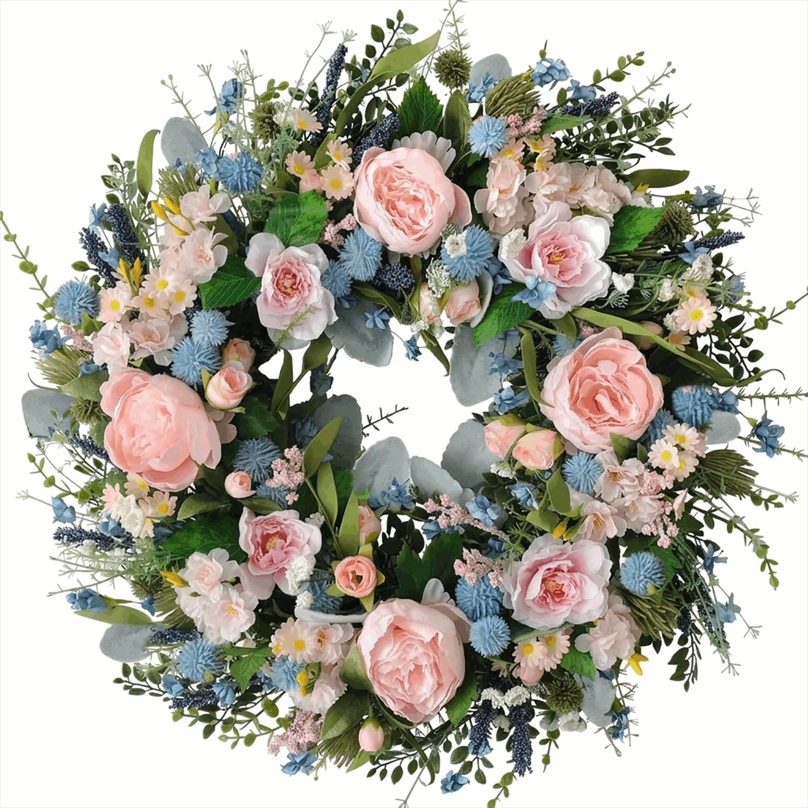 Couronne de printemps de pivoine rose : célébrez chaque fête d'anniversaire avec poésie