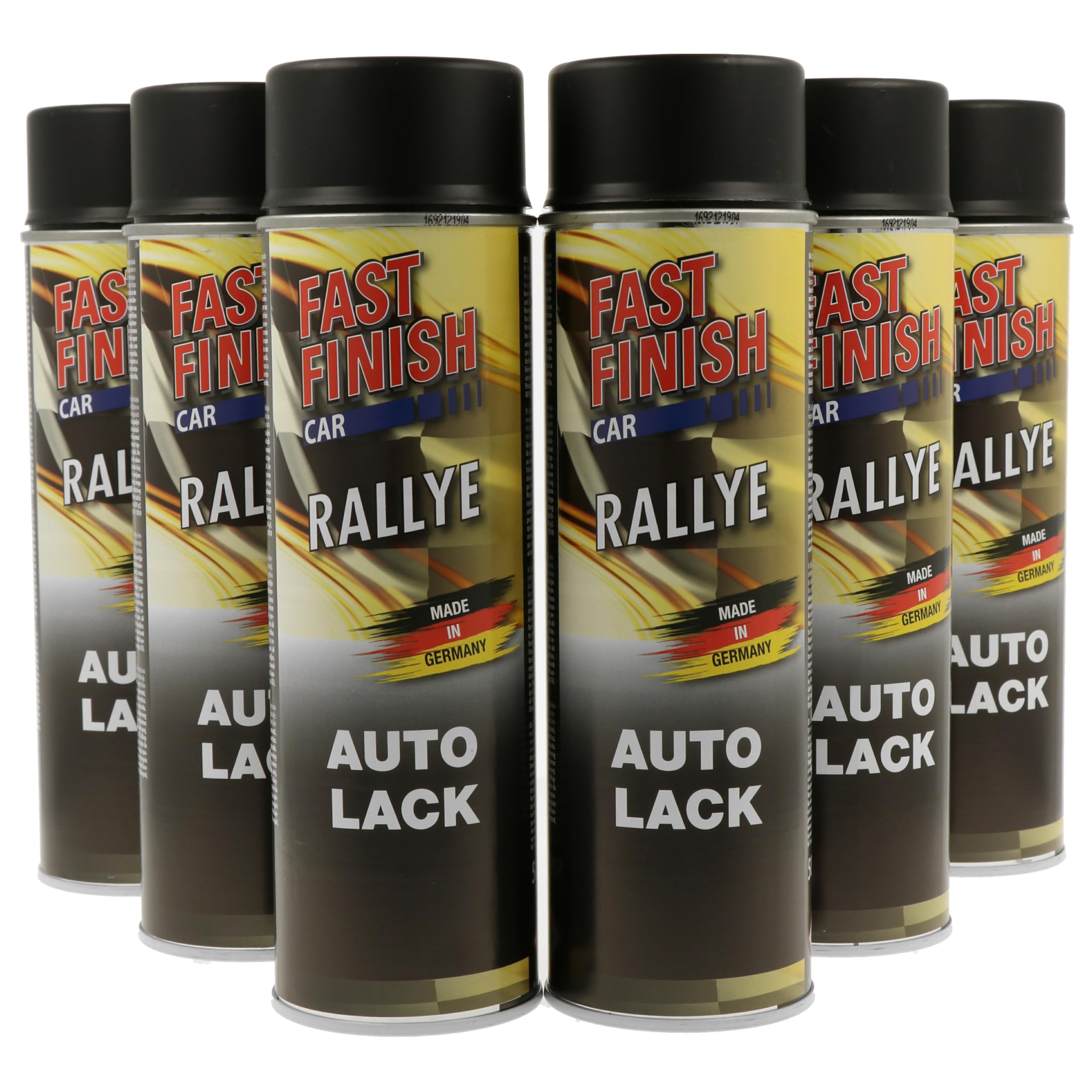 Autolack schwarz matt 6 x 500 ml SET