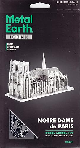 Miniatura 6 de Kit modelo 3D de metal de la catedral de Notre Dame de Iconx de Fascinations