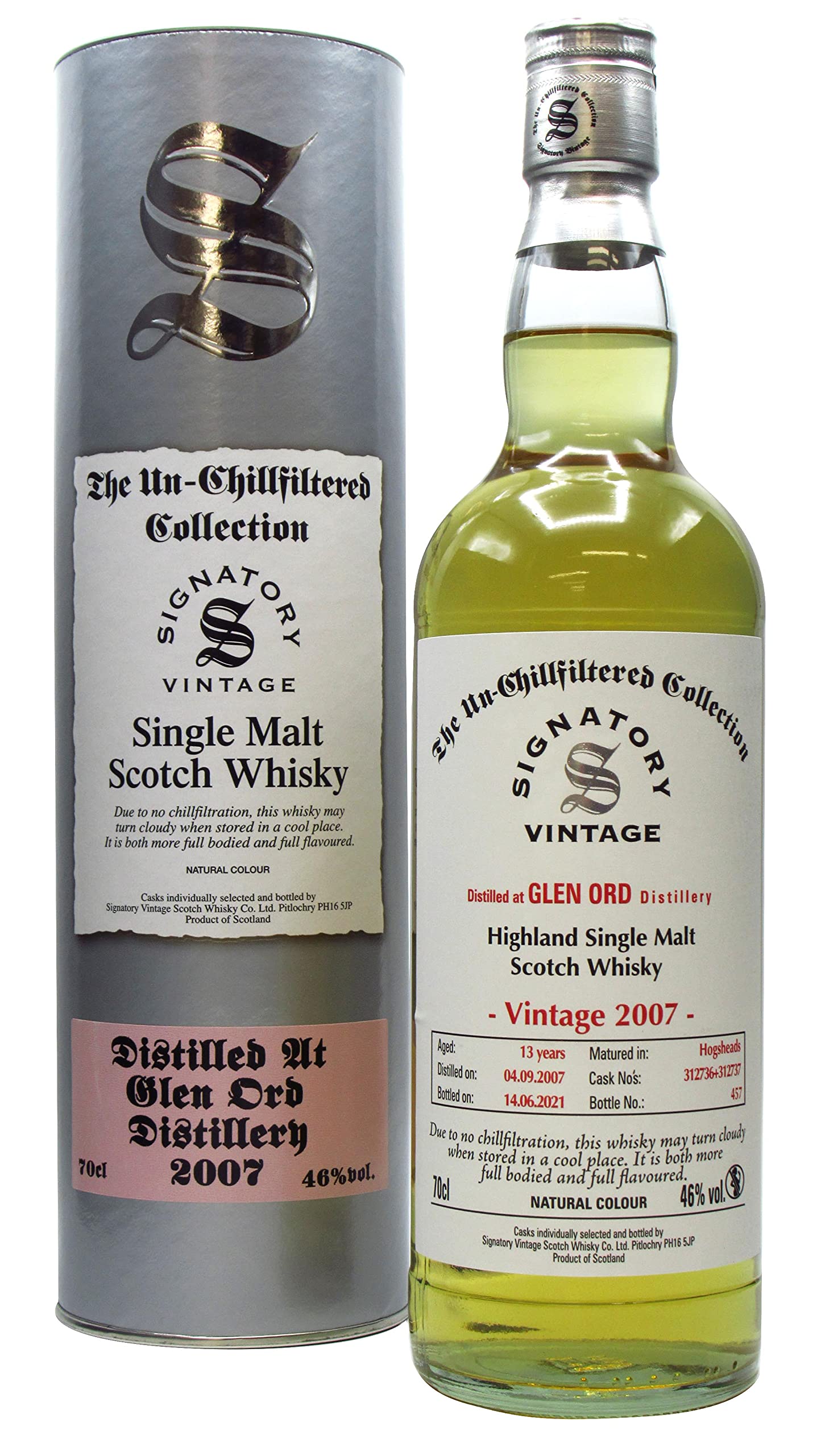 Glen Ord - Signatory Vintage - 2007 13 year old Whisky
