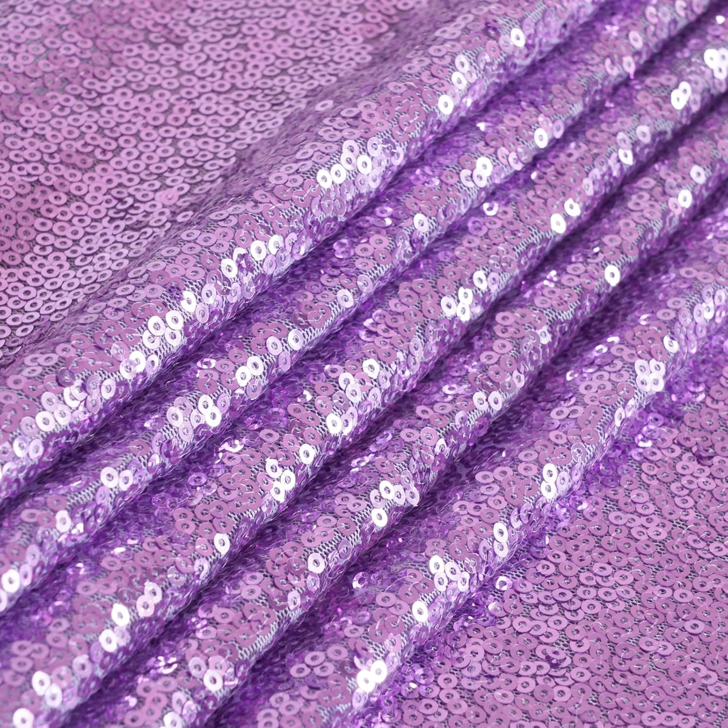 B-COOL Sequins Tablecloth Party Decorations: 90 x 132 Inch Sparkly Table Cloth for Wedding Party Garden Proms Display Lavender