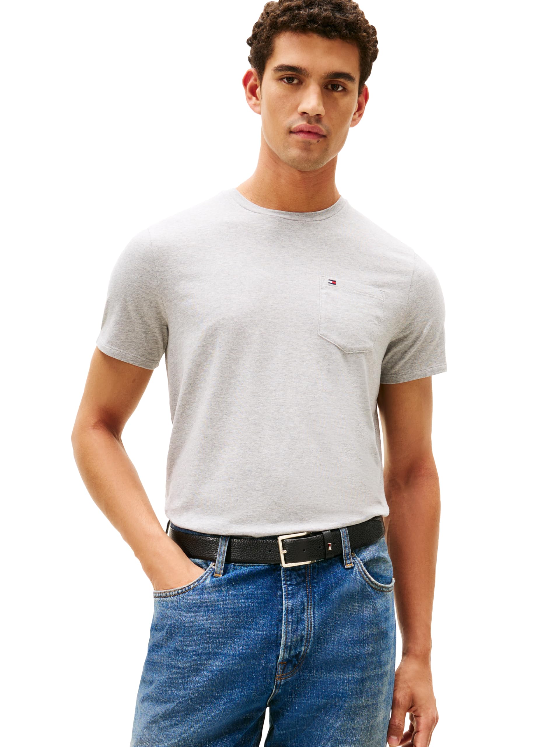 Tommy Hilfiger Men's Essential Short Sleeve Cotton Crewneck Pocket T-Shirt