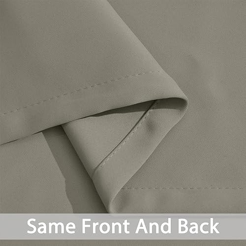 Miniatura 6 de Yakamok Cortinas opacas de bloqueo de luz de 84 pulgadas de largo, cortinas opacas con aislamiento térmico y ojales para dormitorio (52 x 84