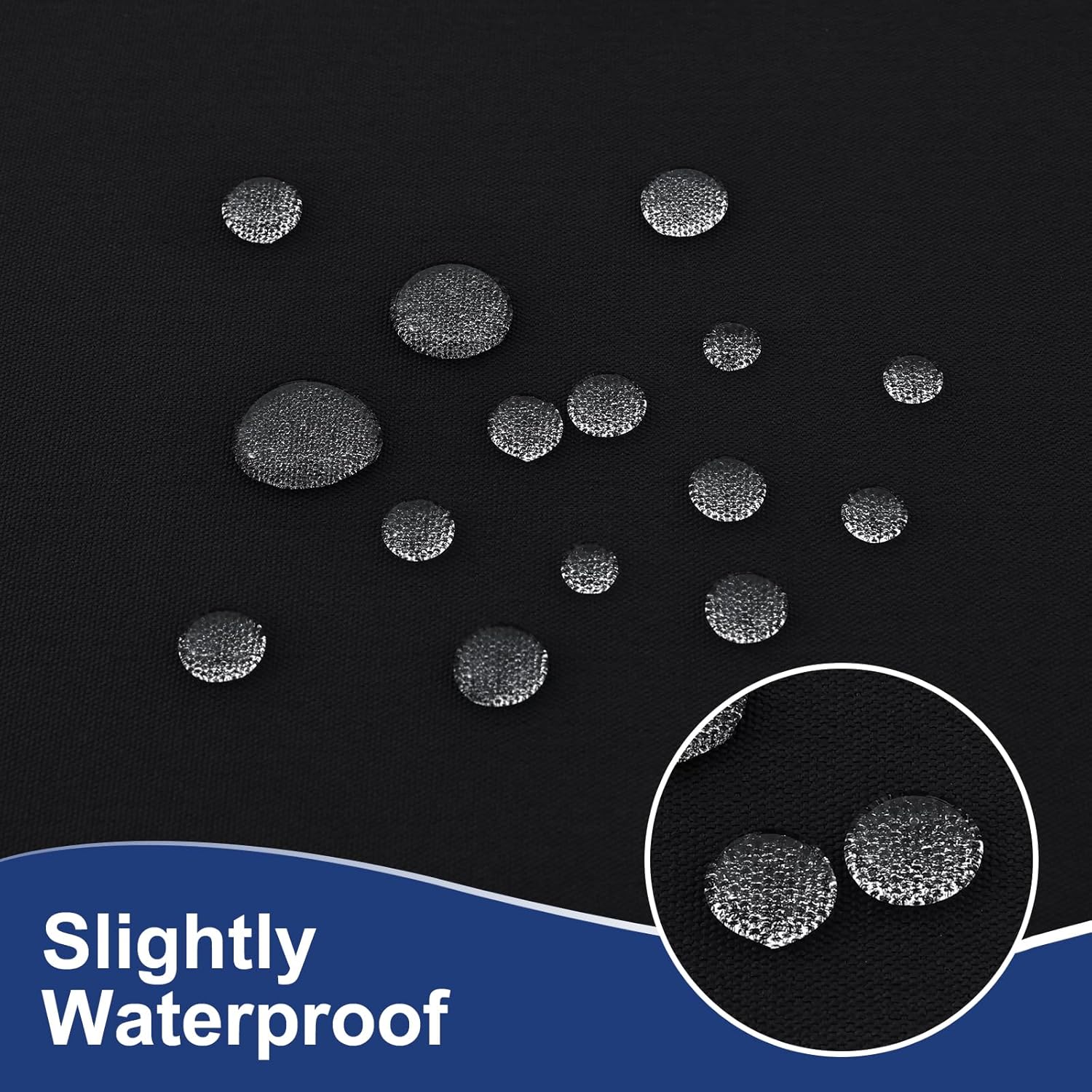 homing 2 Packs Rectangle Fitted Tablecloth, 8 Foot Washable Fabric Table Cloth, Waterproof Polyester Table Cover for Party, Trade Show, Outdoor and Indoor (Black, 30" x 96") - Image 5