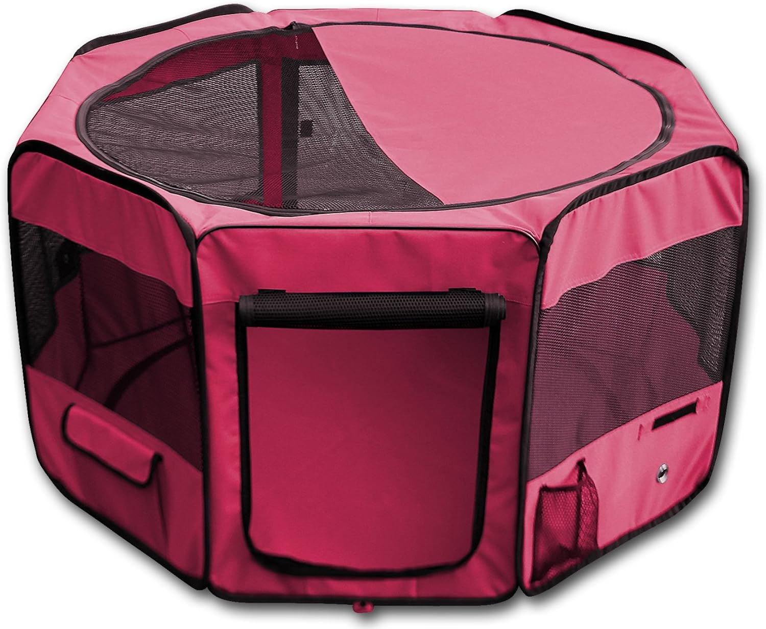 YoYo Moon 45" Pet Puppy Dog Playpen Exercise Puppy Pen Kennel 600d Oxford Cloth Red