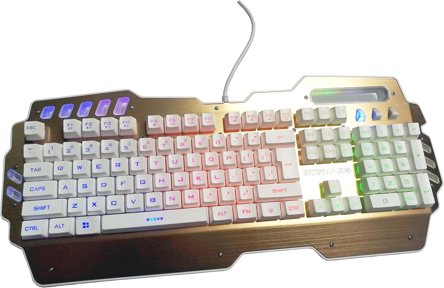 Amazon ゲームキーボードledバックライトと機械feeling Usb有線マルチメディアキーボードfor Workingまたはprimeゲーム Six Five テンキー 通販