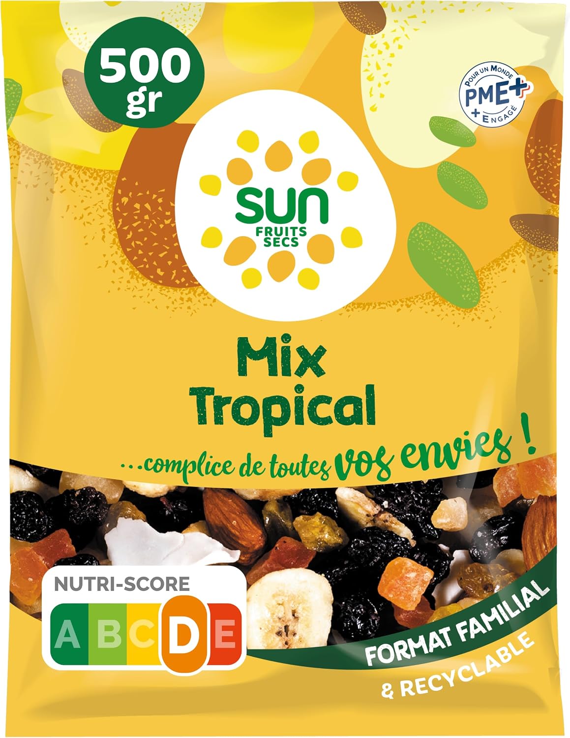 SUN Mix Tropical, mélange de fruits exotiques séchés