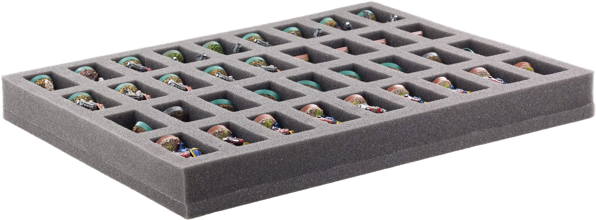 Feldherr FS035BBB04 Plateau en Mousse Pleine Grandeur 35 mm Compatible avec 36 Miniatures Blood Bowl