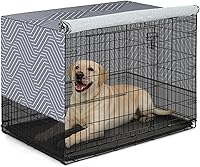 Vista 13 de Explore Land Cubierta transpirable para jaula de perro - 4 lados con ventilación de malla, cubierta básica para perrera, todos los lados abiertos