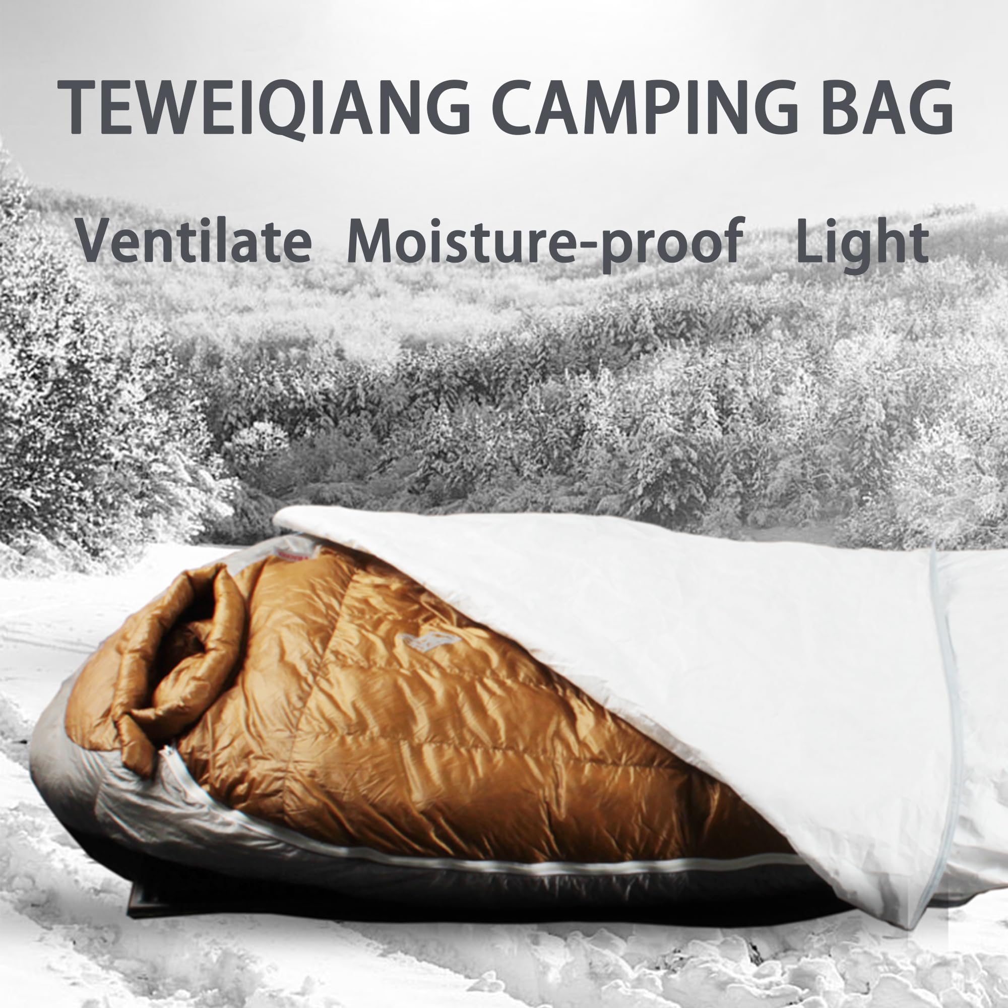 3F UL GEAR – Sac de couchage de voyage 3 saisons, imperméable et résistant aux taches pour adultes et enfants, sac de couchage complet, accessoires essentiels de camping, randonnée