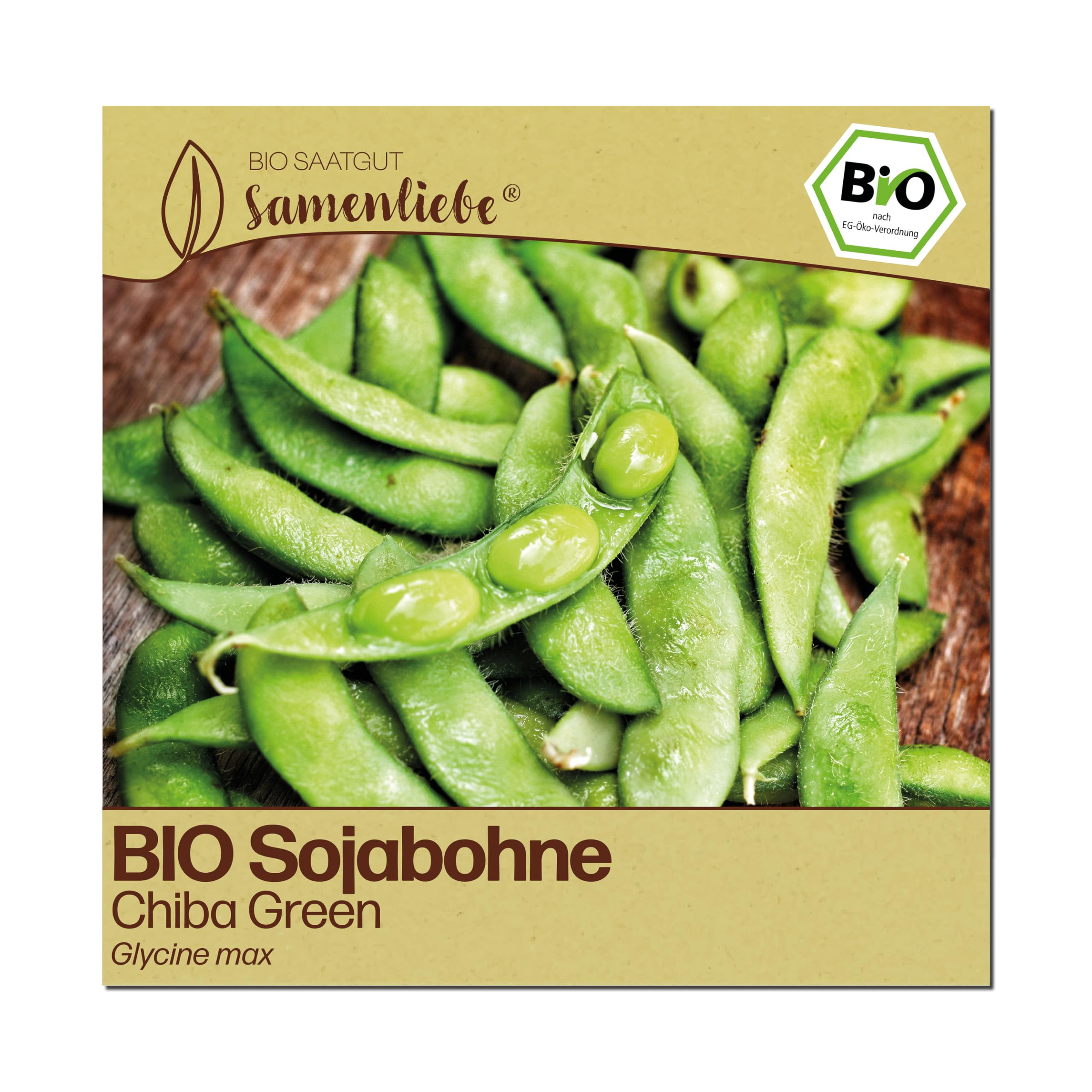 Samenliebe BIO Sojabohnen Samen | japanische Edamame - Chiba Green - samenfestes BIO Saatgut