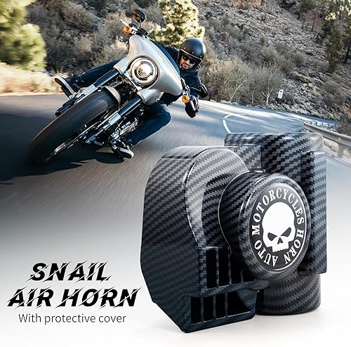 Miniatura 2 de FARBIN Bocinas de tren para motocicleta, automóvil, camión, bocina de aire con cubierta de bocina para motocicleta, 12 V, bocina de automóvil de 150