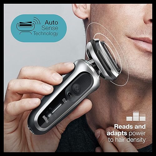 Miniatura 8 de Braun Series 7 7091cc - Maquinilla de afeitar eléctrica flexible para hombres con centro SmartCare, recortadora de barba, recortadora de barba de