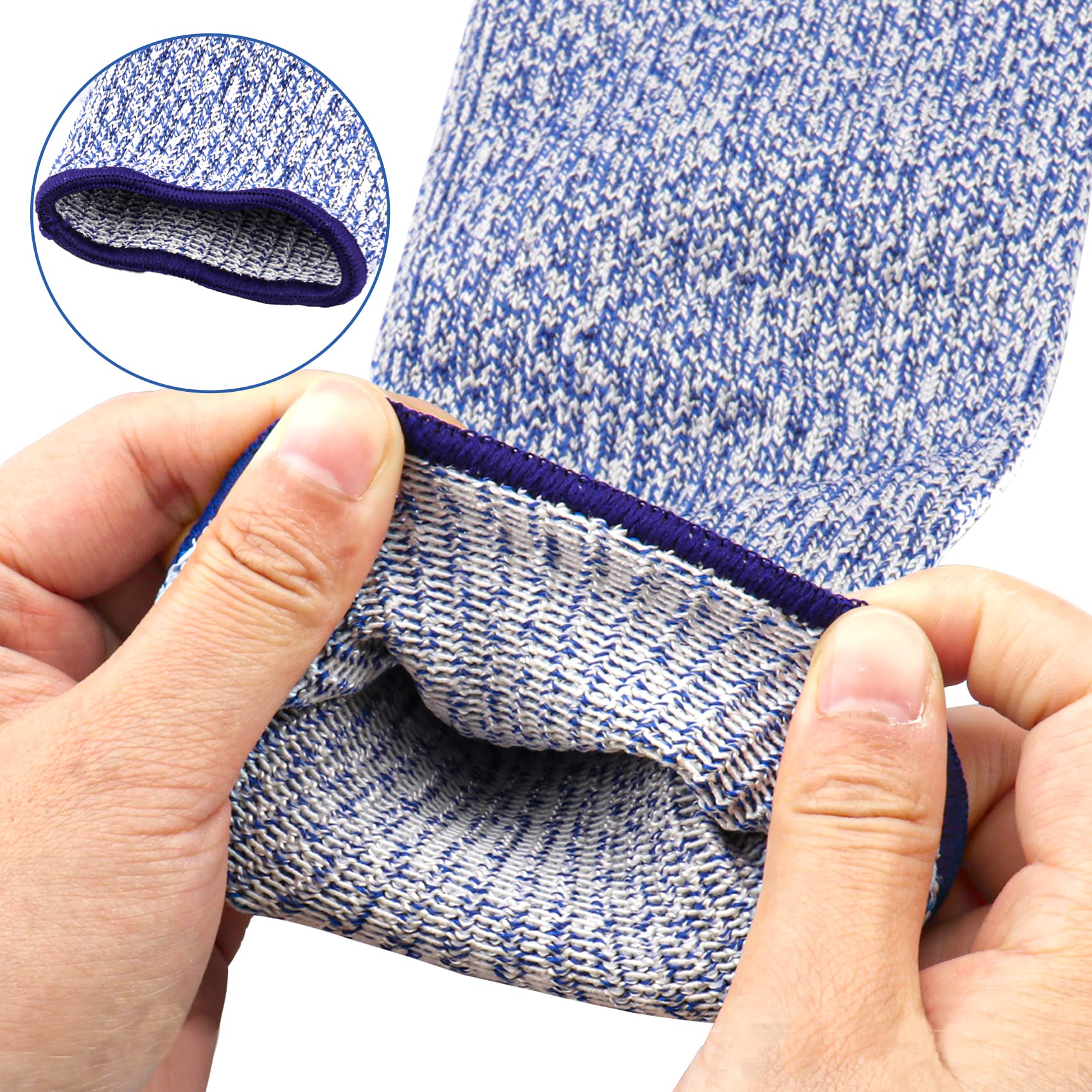 6 pares de mangas protectoras de brazo nivel 5 resistente a los cortes manga de protección unisex anti abrasión anti arañazos anti-mordeduras para brazo jardín cocina protección trabajo seguridad