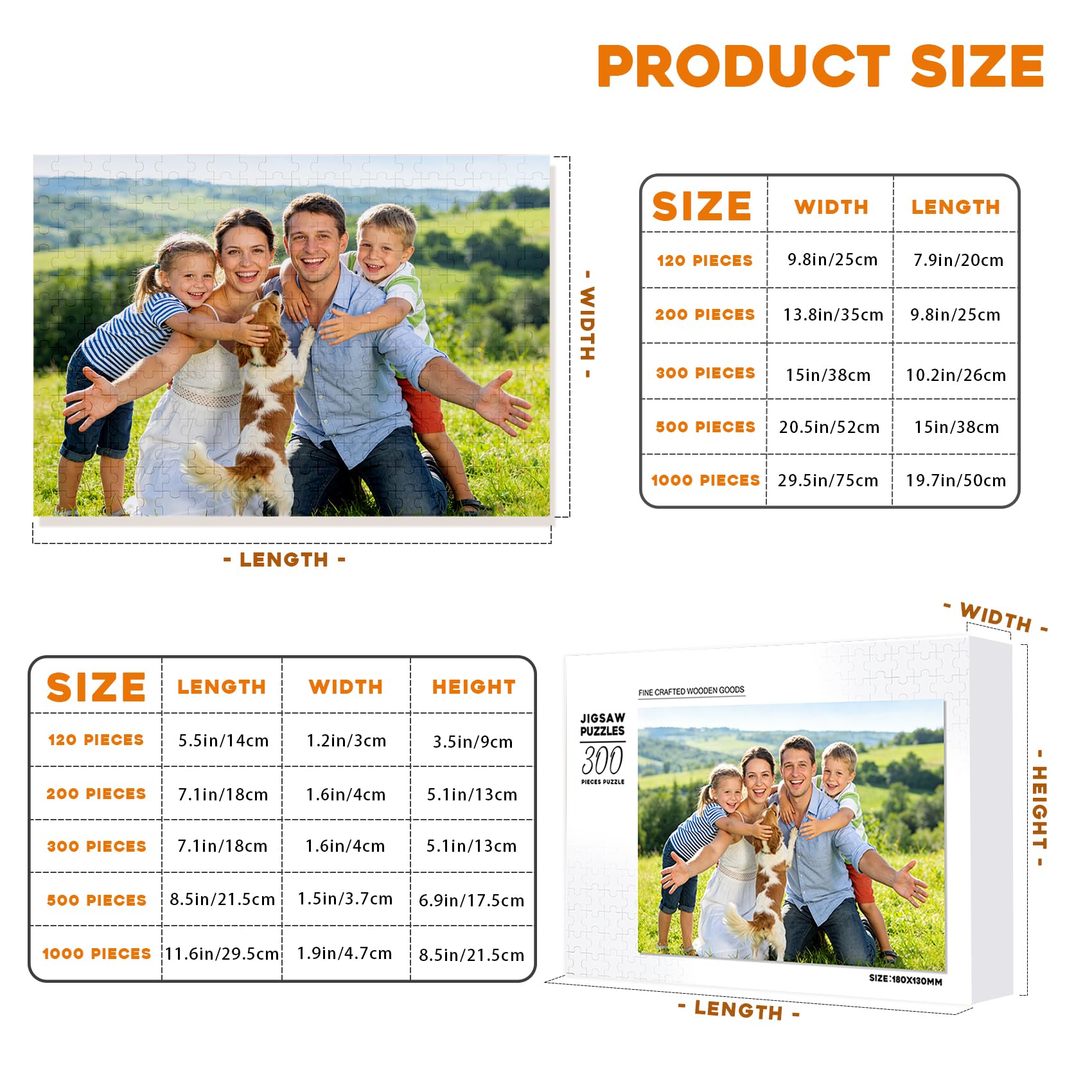 Puzzle Personalizado con Fotos – CREA tu Puzle Personalizado con Imagen, Regalo para Pareja, Familia o Amigos, Puzzle con Foto Personalizable para Cumpleaños, Aniversario o Navidad