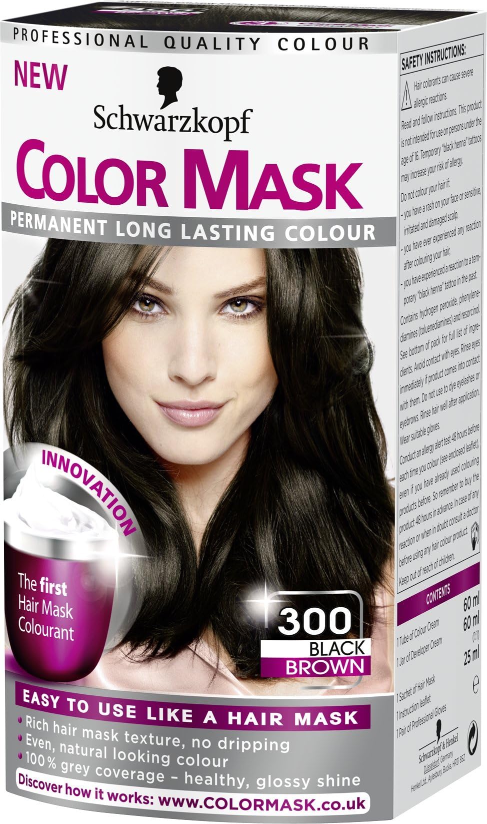 Schwarzkopf Color MASK 300 Black Brown