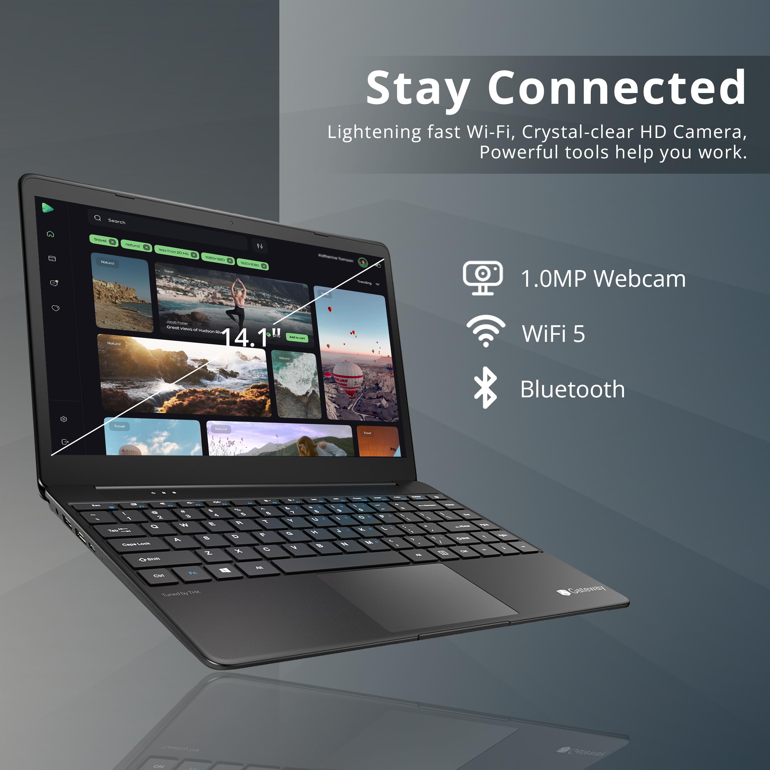 Amazon.com: Gateway 14.1″ FHD Ultra Slim Laptop, Intel Core i5