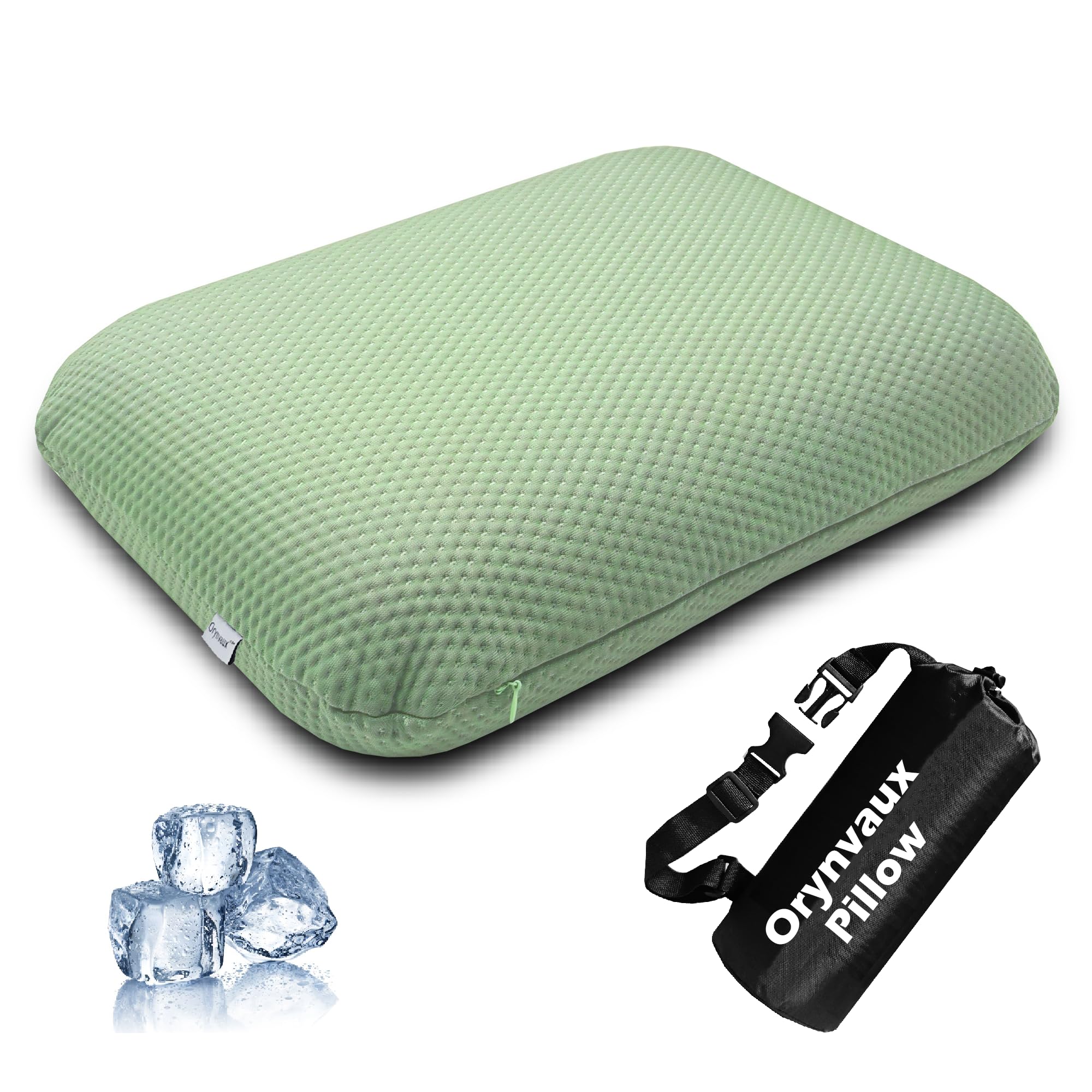 Small Travel Pillow, Portable Foldable Memory Foam Camping Pillow
