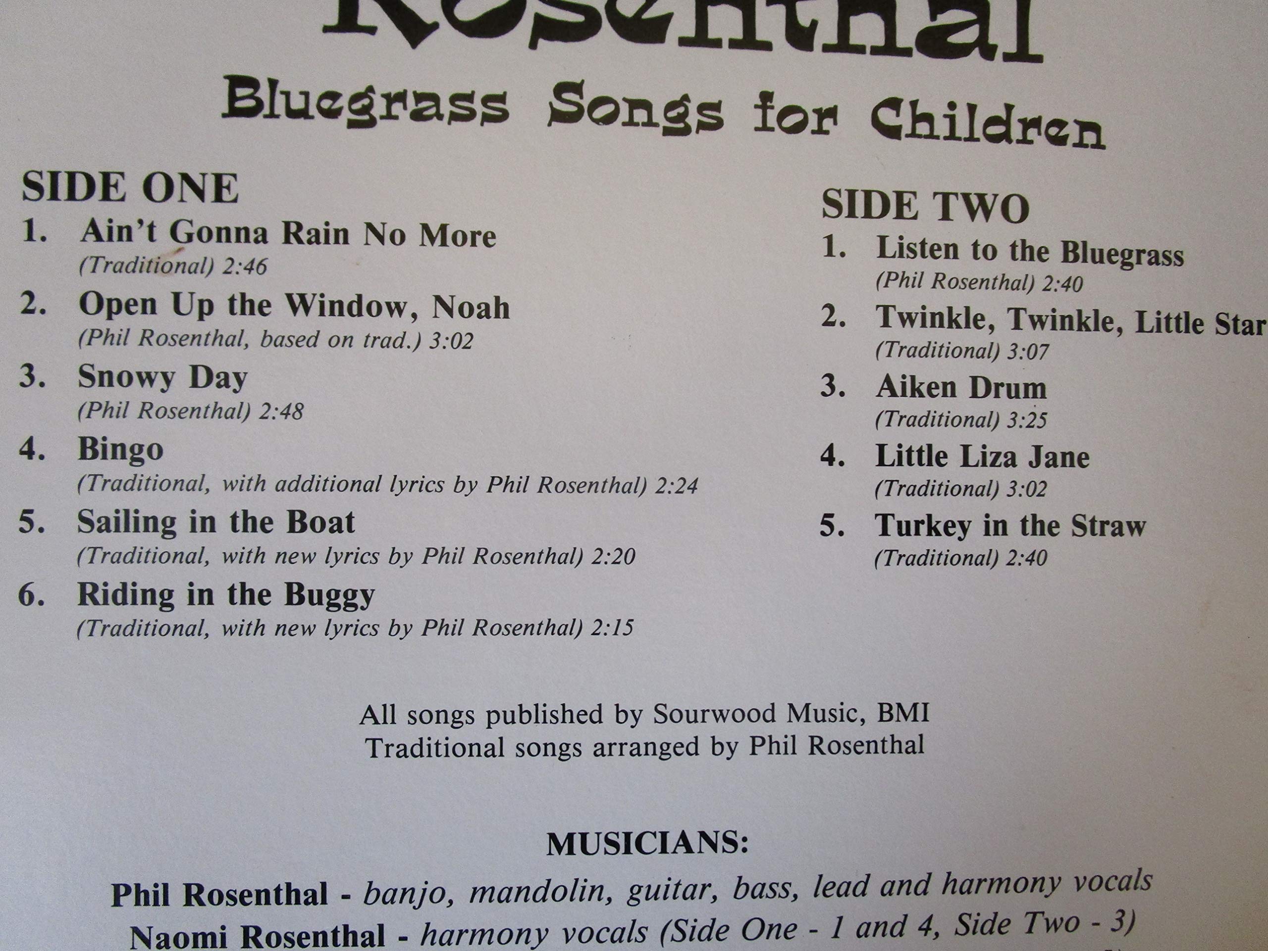 turkey in the straw: bluegrass songs for children LP