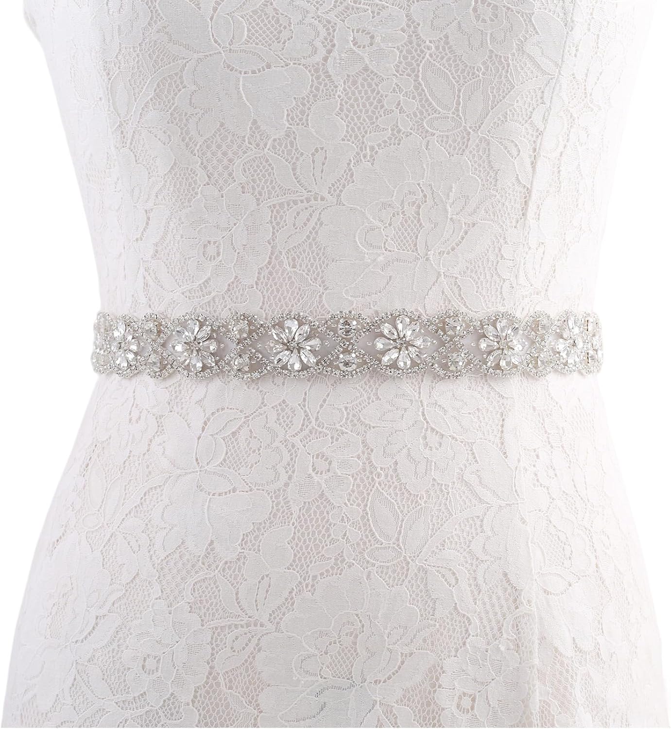 Bridal Belt and Sashes with Rhinestones handmade wedding belt for bridesmaid Prom Gowns plus size - Image 4