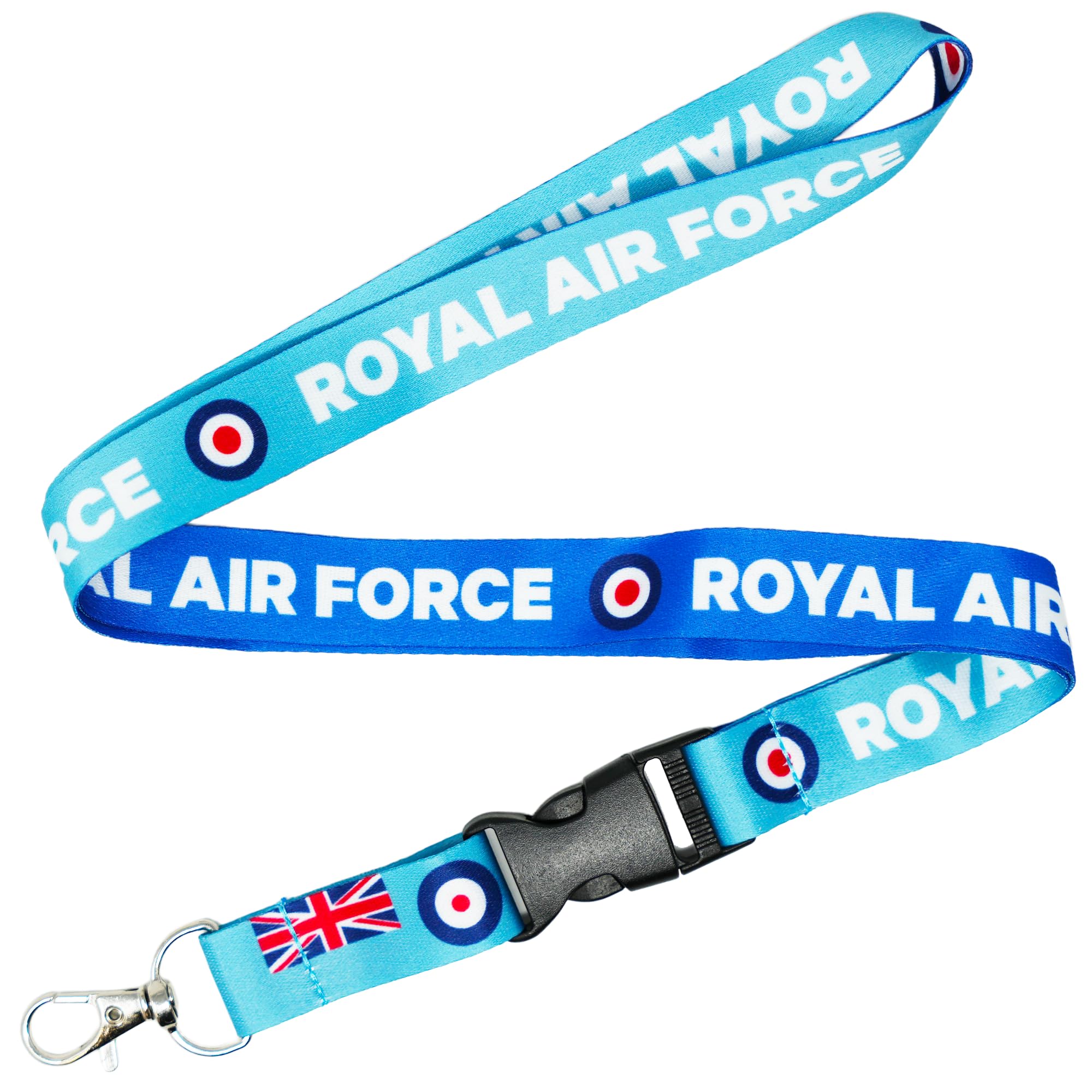 Tigoli Royal Air Force Lanyard – Premium Detachable Keychain Strap with Metal Clip | RAF Design ID Badge Holder for Keys, Passes & Workwear