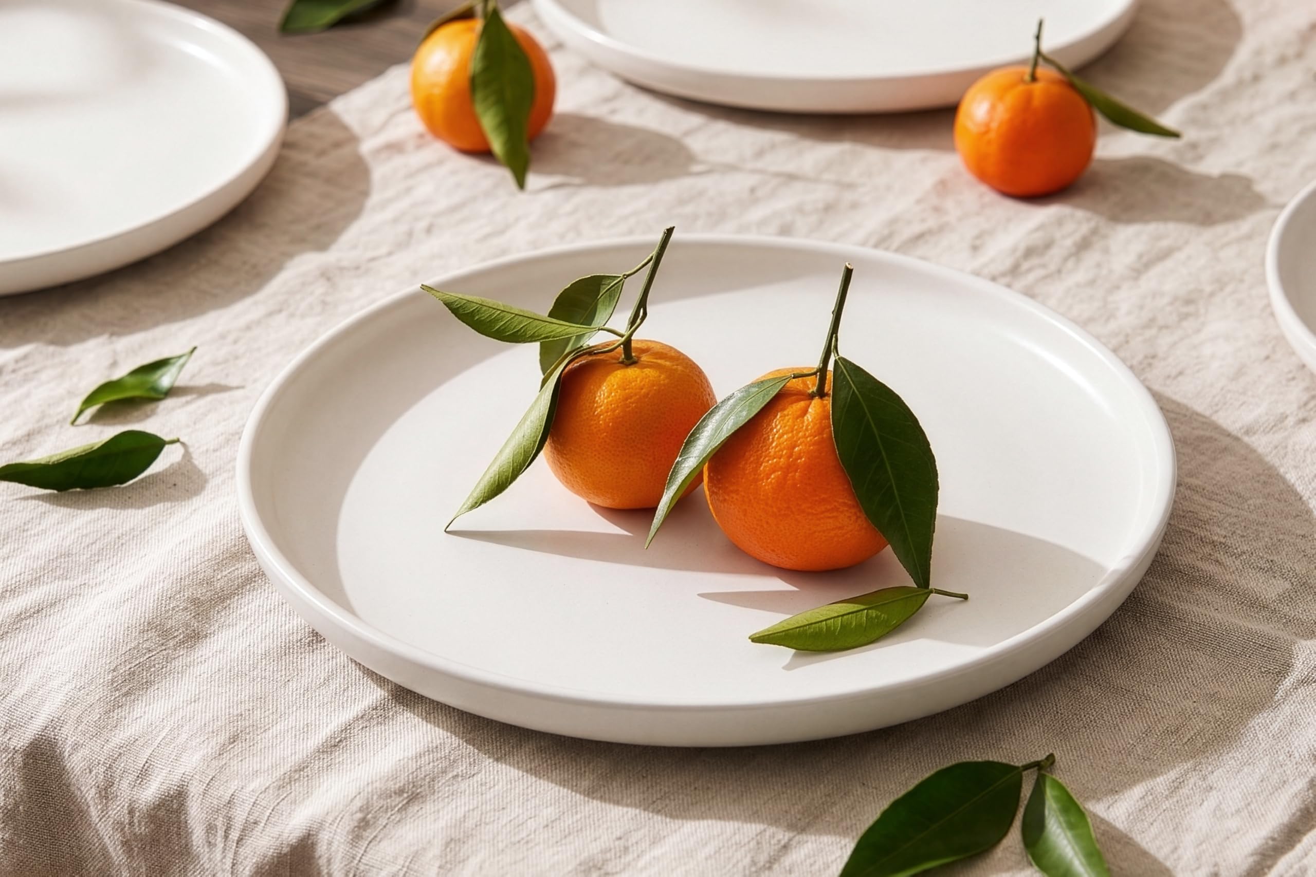 Konsimo Victo Vajilla Para 6 Personas - Vajilla de 18 Piezas - Vajillas Completas - Platos y Cuencos - Vajilla - Juego de Platos de Cerámica - Blanco 24 Piezas