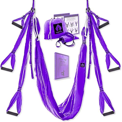 Aerial Yoga Swing Set - Hammock Hanging Swing - Sling Inversion Fly Kit - Antigravity Yoga Sling - Suspension Trapeze